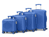 Complete 4-Piece ABS Luggage Set with Diamond Pattern & Reinforced Corners 27757840