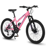 ZUN S26103 26 inch Mountain Bike for Teenagers Girls Women, Shimano 21 Speeds with Dual Disc Brakes and W709P186924