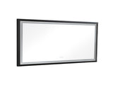 72 x 48 Inch LED Bathroom Mirror with Aluminum Frame, Wall Mounted Vanity Mirror, Anti-Fog, Memory, W2287P279142