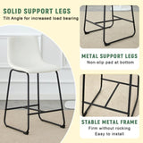 Modern Minimalist Style PU Material Bar Stool - White, Suitable for Kitchen, Bar, and Modern Home W3226P279065