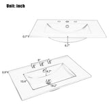 30" Bathroom Vanity with Sink Vintage Style, Multi-functional Storage Space, Door Shelf, N759P218644E