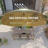 Half Umbrella Outdoor Patio 45176188