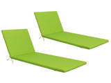 2PCS Set Outdoor Lounge Chair Cushion Replacement Patio Funiture Seat Cushion Chaise Lounge Cushion W2911P286269