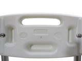 Medical Bathroom Safety Shower Tub Aluminium Alloy Bath Chair Transfer Bench with Wide Seat White 01598497