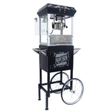 ZUN Popcorn Machine with Cart – 6oz Popper with Stainless-steel Kettle, Heated Warming Deck, and Old 31086796