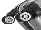 ABS Trolley Case 20in 24in 28in 3PCS Suitcase Set Striped Textured Suitcase Silver Gray 96290375