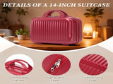 14"/20" 2 pcs/set in ABS Spinner Wheel Luggage, with Combination Lock and Front Opening Design, 14" 40167938