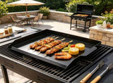 20x16 Inch Carbon Steel Griddle, Universal Flat Top Rectangular Plate, Gas Grill Griddle for BBQ, 74769643