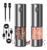 2PCS electric salt and pepper grinder set - battery-powered spice grinder, adjustable for 02435476