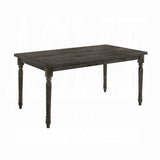 Weathered Grey Dining Table with Rectangular Top B062P209307