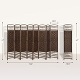 8 Panel Folding Room Divider 12478997
