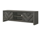 1pc Rustic Geometric Design Contemporary Traditional Interiors Entertainment Console TV Stand Living B2741P295484