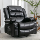 ZUN Massage Swivel Rocker Recliner Chair with Vibration Massage and Heat Ergonomic Lounge Chair for W1521130739