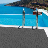 Stone texture 12" Patio Deck Tiles, DIY Module Interlocking Decking Tiles Floor Tile,Easy and Quick W3022P268428