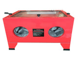 25 Gallon Bench Top Air Sandblasting Cabinet Sandblaster Blast Large Cabinet Red 64011579