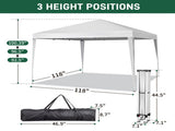 3 x 3m Practical Waterproof Right-Angle Folding Tent White 26721107
