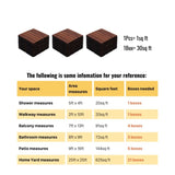 30 PCS Interlocking Deck Tiles Striped Pattern, 12" x 12" Square Acacia Hardwood Outdoor Flooring W2391P276690