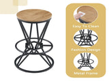 Single package bar, table, chair set.31.5-inch wood grain MDF tabletop with black metal frame, W1151P434793