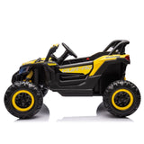 ZUN 12V Ride On Car with Remote Control,UTV ride on for kid,3-Point Safety Harness, Music Player W1396126991