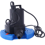 1/4 HP Automatic Swimming Pool Cover Pump 120 V Submersible with 3/4 Check Valve Adapter1850 GPH W465127590