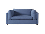 Enda Oversized Living Room Pillow Back Cuddler Arm Chair with Ottoman T2574P196964