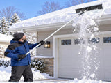 6.5 m 5-Section Extendable Roof Snow Rake Aluminum Pole ABS Shovel Head, One-Key Folding 17668951