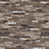 Salvaged Cabin and Black 4-Shelf Writing Desk B062P153661