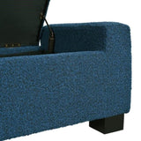 50" Ottoman Bench in Textured Fabric, Rectangular Design with Hinged Lid for Seating, Footrest, and N767P268309B