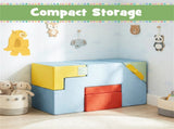 3 in 1 Toddler Soft Foam Climber with Slide, Convertible Velvet Play Set with Table & Chair, 12901682