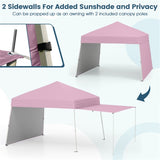 14 X 9.2 FT Pop up Canopy Tent - Pink 06291281