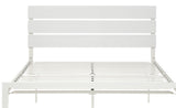 Contemporary Queen Bed 1pc Casual Style White Metal Bed Bedroom Furniture B01167361