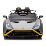 ZUN Lamborghini Huracan Sto 24V Kids Electric Ride-On Drift Car: Speeds 1.86-5.59 MPH, Ages 3-8, Foam W1396P155005