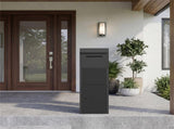 Anti-Theft Package Delivery Box with Code Lock, Galvanized Steel Parcel Drop Box for Outdoor Porch 67911465