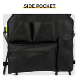 31" Tall Directors Chair with Footrest, 4Portable Bar Height Folding Camping Chair with Built-in Cup 57866918