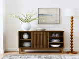 47.3" Sideboard Buffet Cabinet with Storage, Farmhouse Fluted Sideboard with 2 Doors & Solid Wood W1801P288503