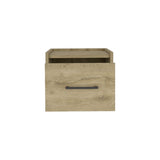 Floating Nightstand, Space-Saving Design with Handy Drawer and Surface, Macadamia B097P163090