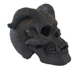 ZUN Refractory Materials Fireproof Imitated Human Fire Pit Skulls Gas Log for NG, LP Wood Fireplace, W2734P194127