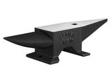 66Lbs Cast Steel Anvil, High Hardness Rugged Round Horn Anvil Blacksmith, Large Countertop and W2885P420795