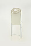 4-Pack White Stainless Steel Folding Chairs - Heavy-Duty 800lb Capacity, Stackable & Waterproof W2071P368564