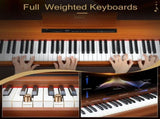 GDP-104 88 Keys Full Weighted Keyboards Digital Piano with Furniture Stand, Power Adapter, Triple 72665435