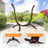 Wooden Hammock Stand Only, Sun Protection & Rain Resistant, Heavy Duty Premium Solid Wood Hammock 28138678