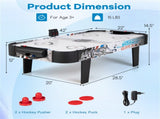 42" Indoor Air Hockey Game Table, Easy Assembly & Clean, LED/Manual Scorer Stable Construction 82861232