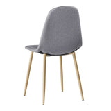 ZUN 4pcs Modern Style Simple Dining Chair Gray 62696504