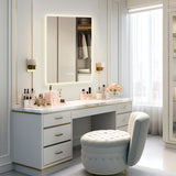 32" x 24" LED Bathroom Mirror Bright Backlight, 5 Mins Defog, Full HD Reflected Wall Mounted Vanity T3177P284020