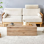 ZUN Light Wood Texture MDF Coffee Table - Simple Modern Style.Modern MDF coffee table with wood texture W1151P224732