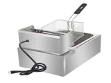 Single Tank Electric Deep Fryer, 11.4QT/10.8L Capacity, 110V 2500W Power, 60078190