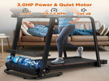 Walking Treadmill for Senior with Long Handrail, 300 lbs Capacity, 2.5HP Quiet Motor, Recovery 21573345