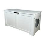 ZUN 39.4" Top open Cat Litter Box Enclosure Furniture, Cat Washroom, Hidden Litter Box Cover, Cabinet W1412P176880