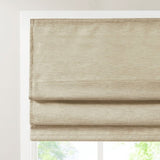 Printed Faux Silk Room Darkening Cordless Roman Shade B03598312