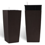 30 in Tall Large Flower Potser with Self-Watering Drainage Holes&Inner Trays Indoor Outdoor W3213P311470